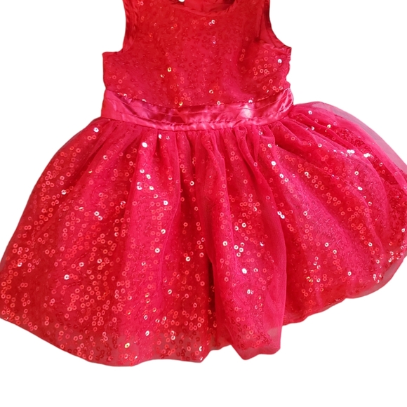NWT Cat & Jack Toddler Red sparkle Girls' A-line Dress size 18M - Picture 8 of 8